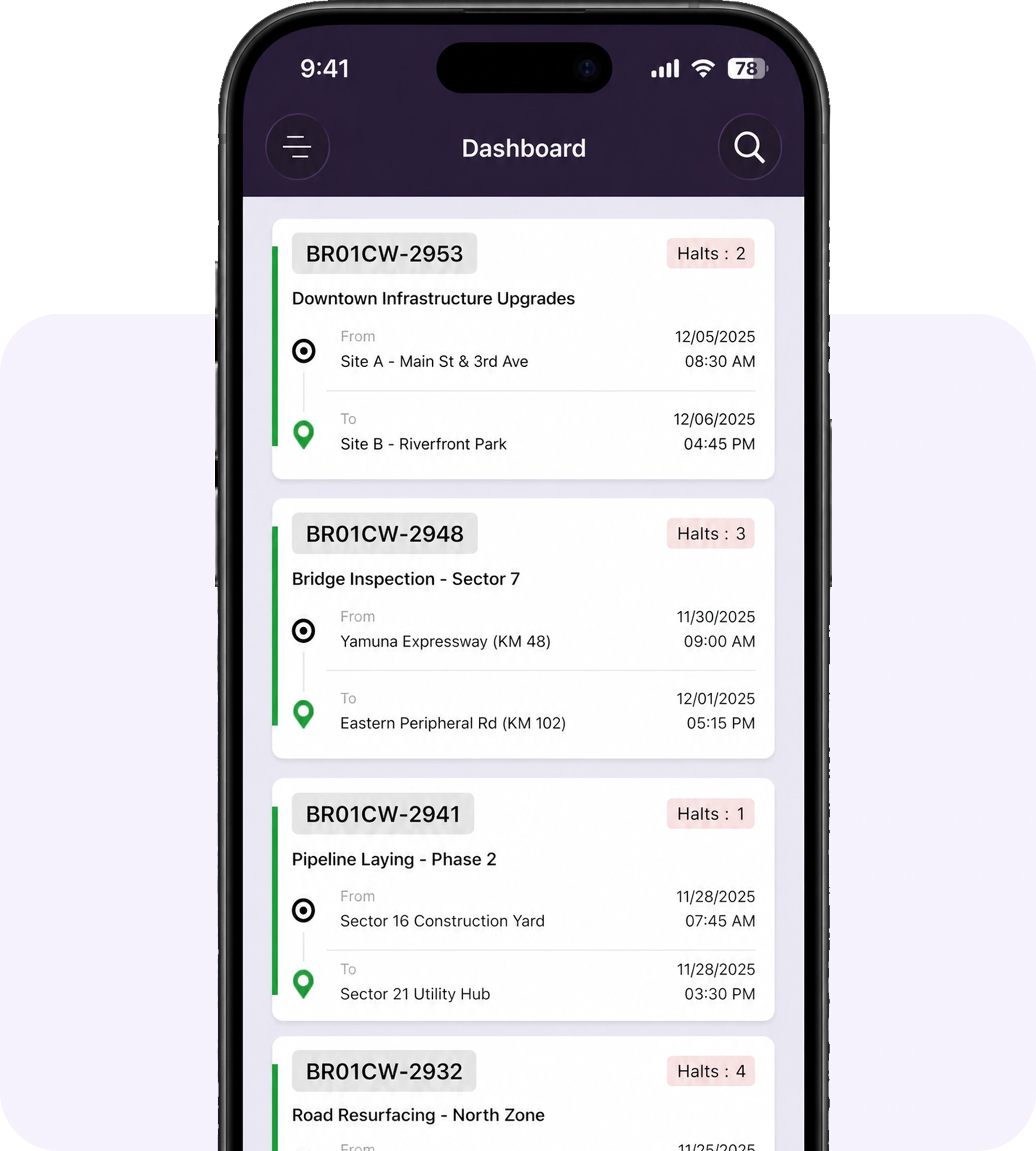 Check Assigned Trips