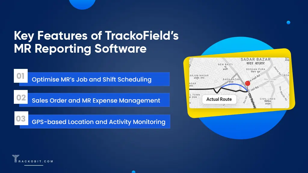 Key features of TrackoField’s MR Reporting Software