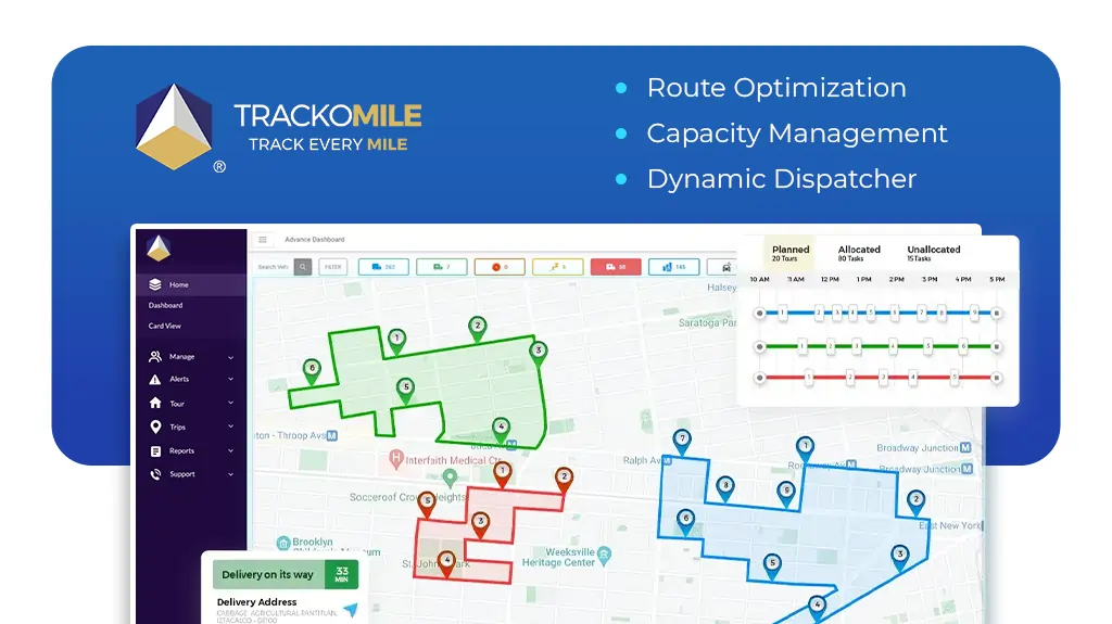 TrackoMile automates & optimizes the last mile delivery operation