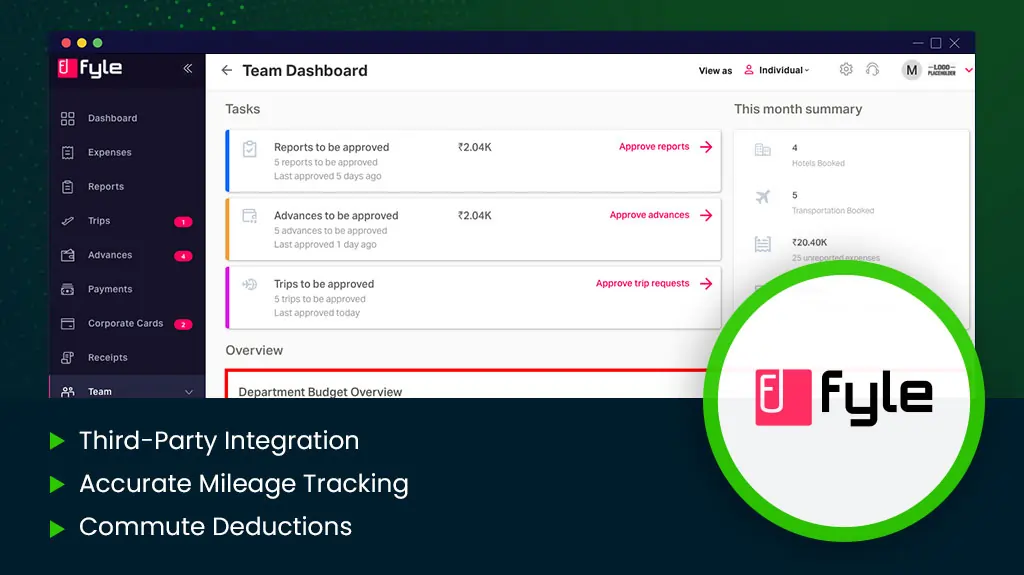 fyle App Dashboard