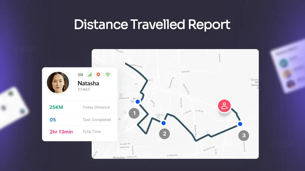 Distance Travelled Report in TrackoField