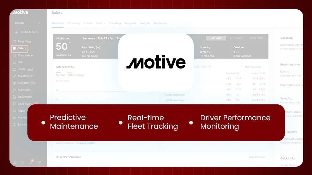 Motive Exclusive Features