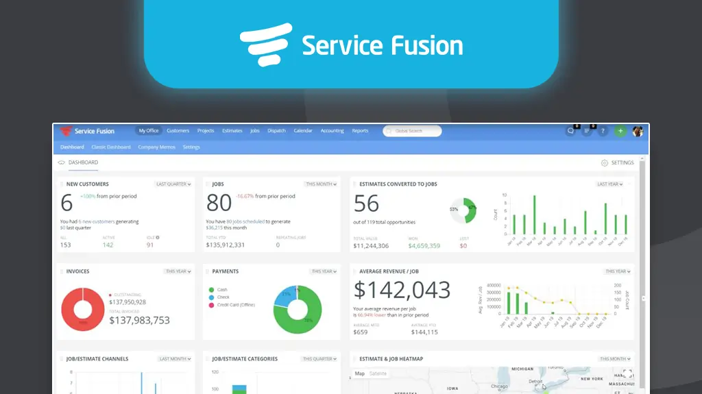 Service Fusion’s field service management system