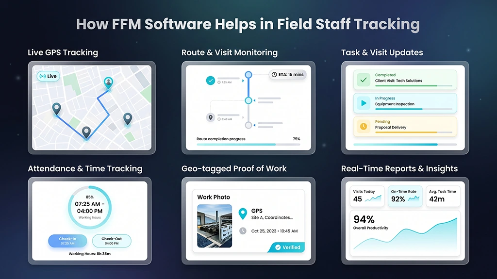 Benefits of FFM Software in Field Staff Tracking