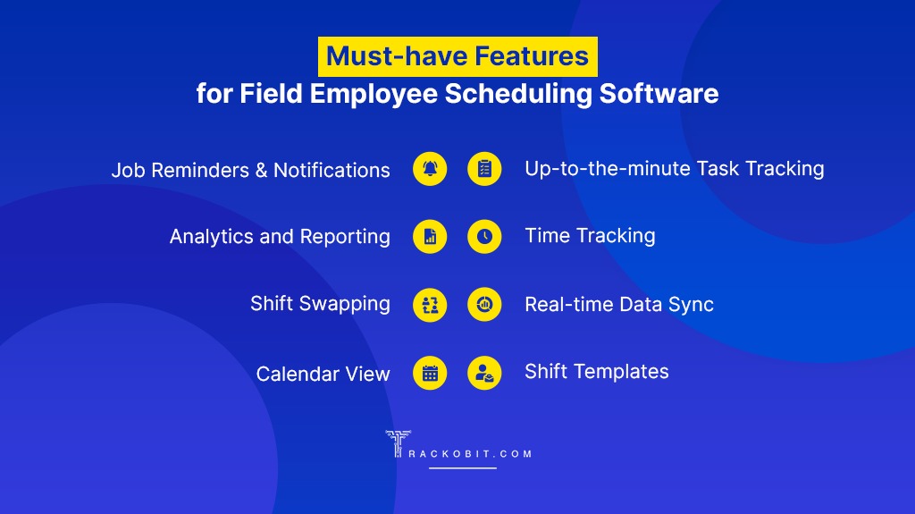 Must-have Features for Field Employee Scheduling Software