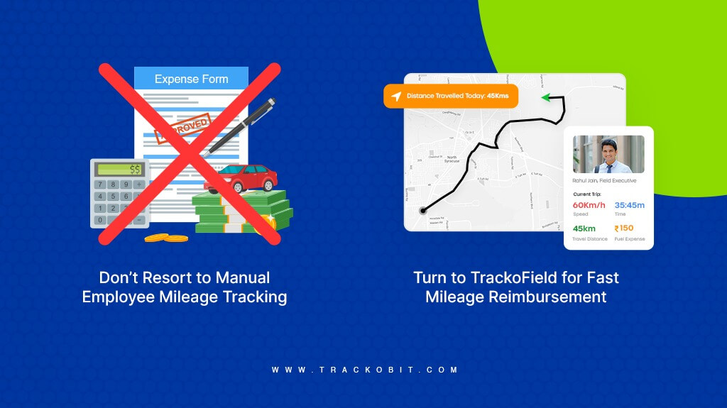 Turn to TrackoField for Fast Mileage Reimbursement