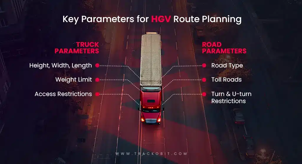 Key Parameters for HGV Route Planning