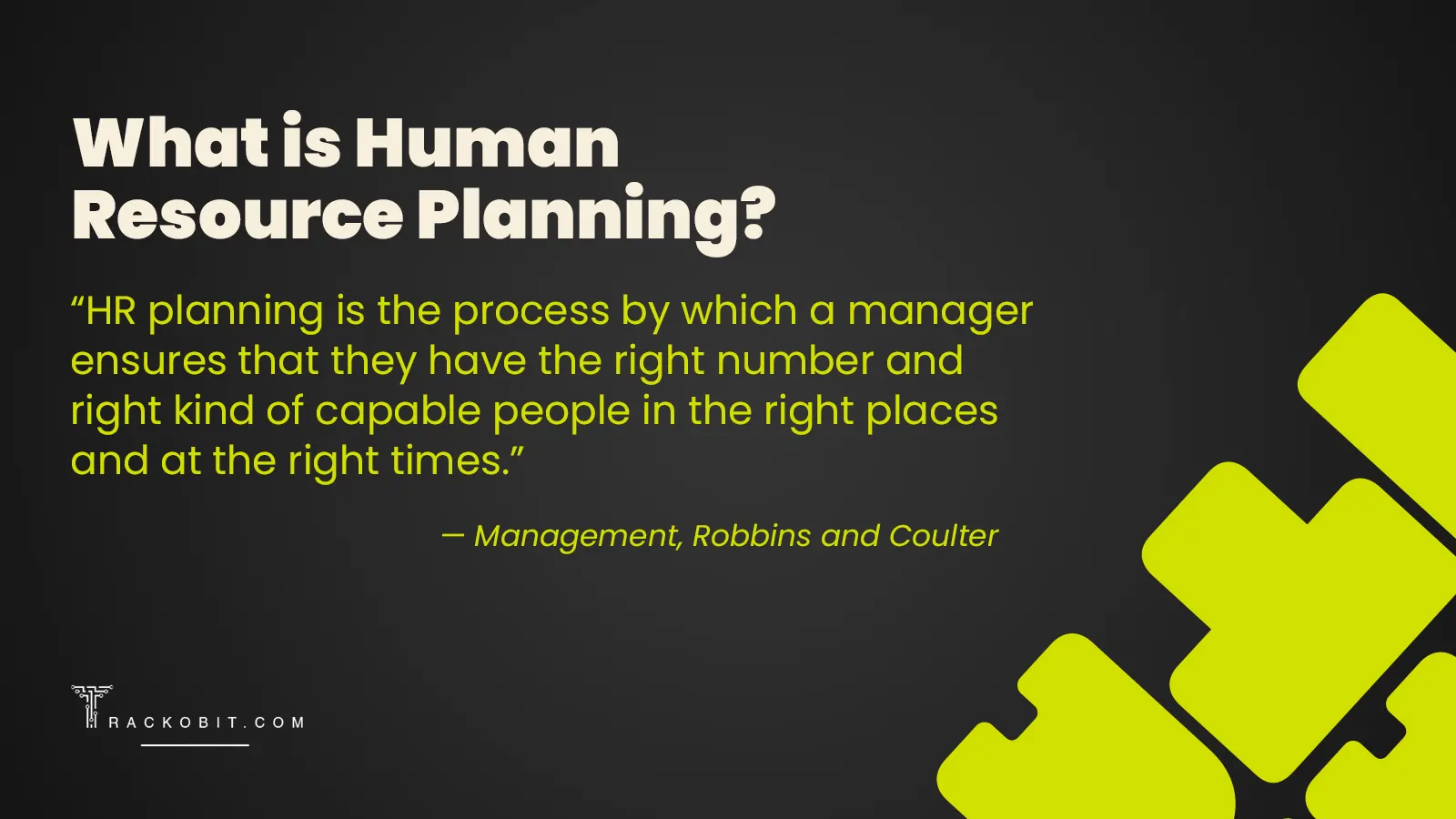 What is Human Resource Planning