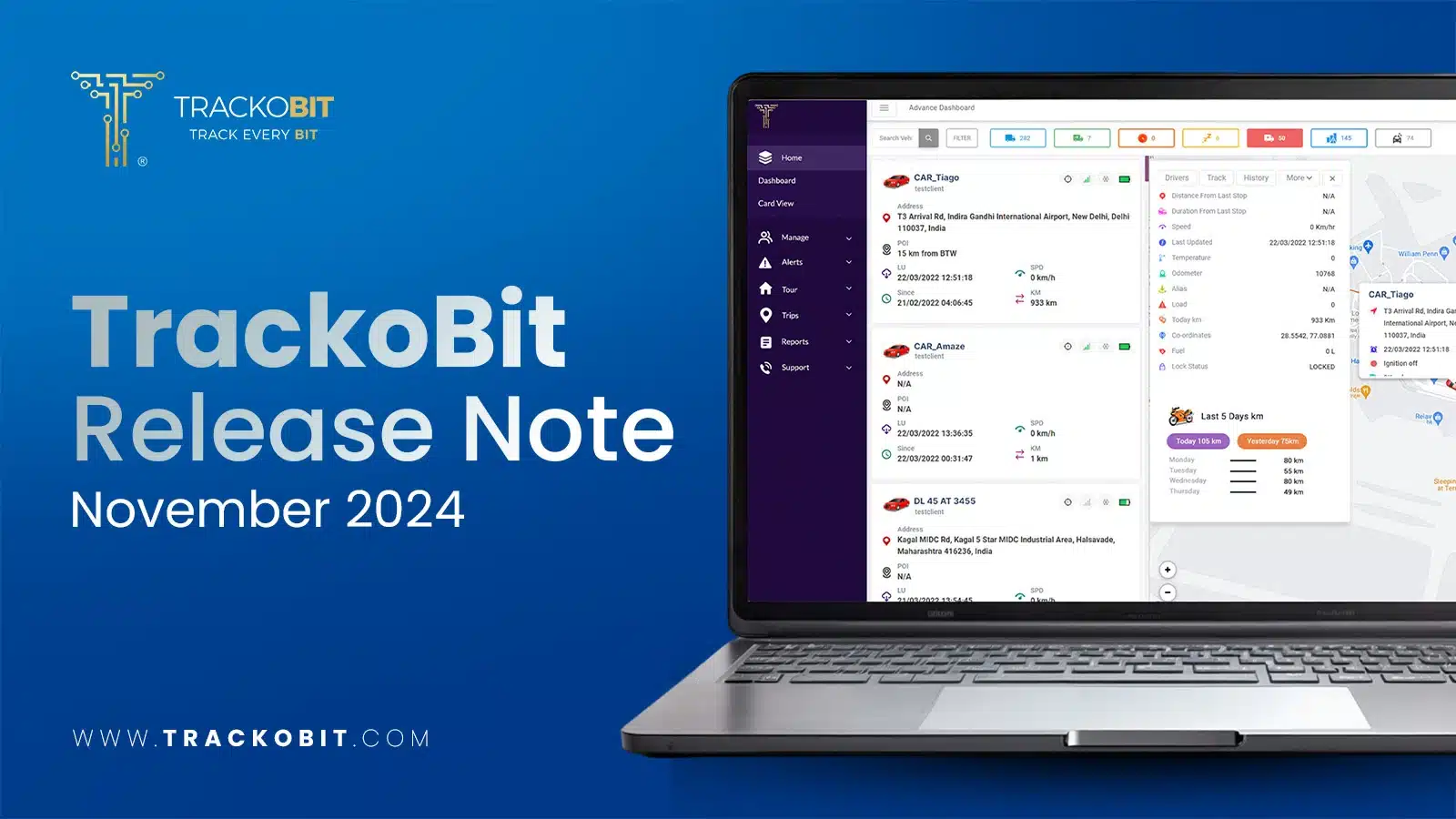 TrackoBit Release Note November 2024