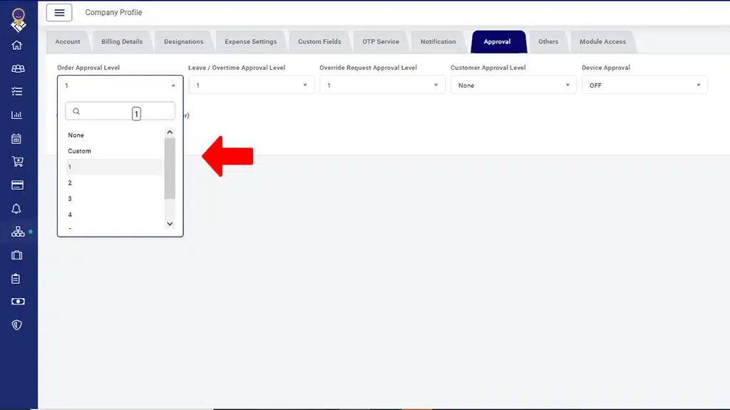 TrackoField’s Dashboard with Custom Hierarchy Approval