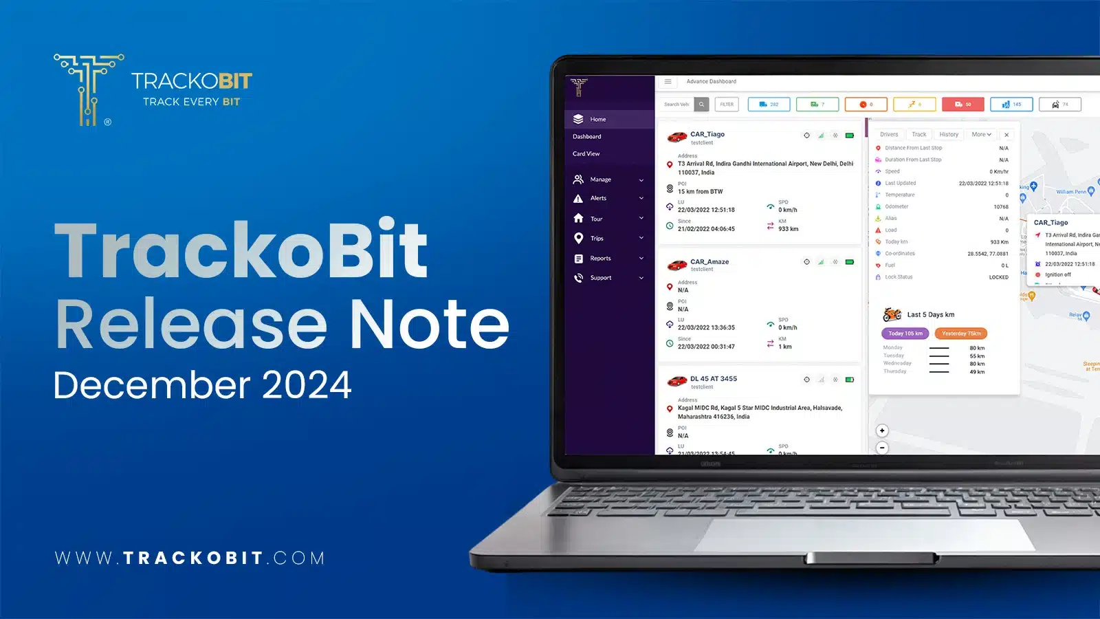 TrackoBit Release Note December 2024