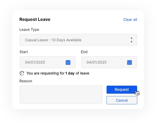 Simplified Leave Reporting