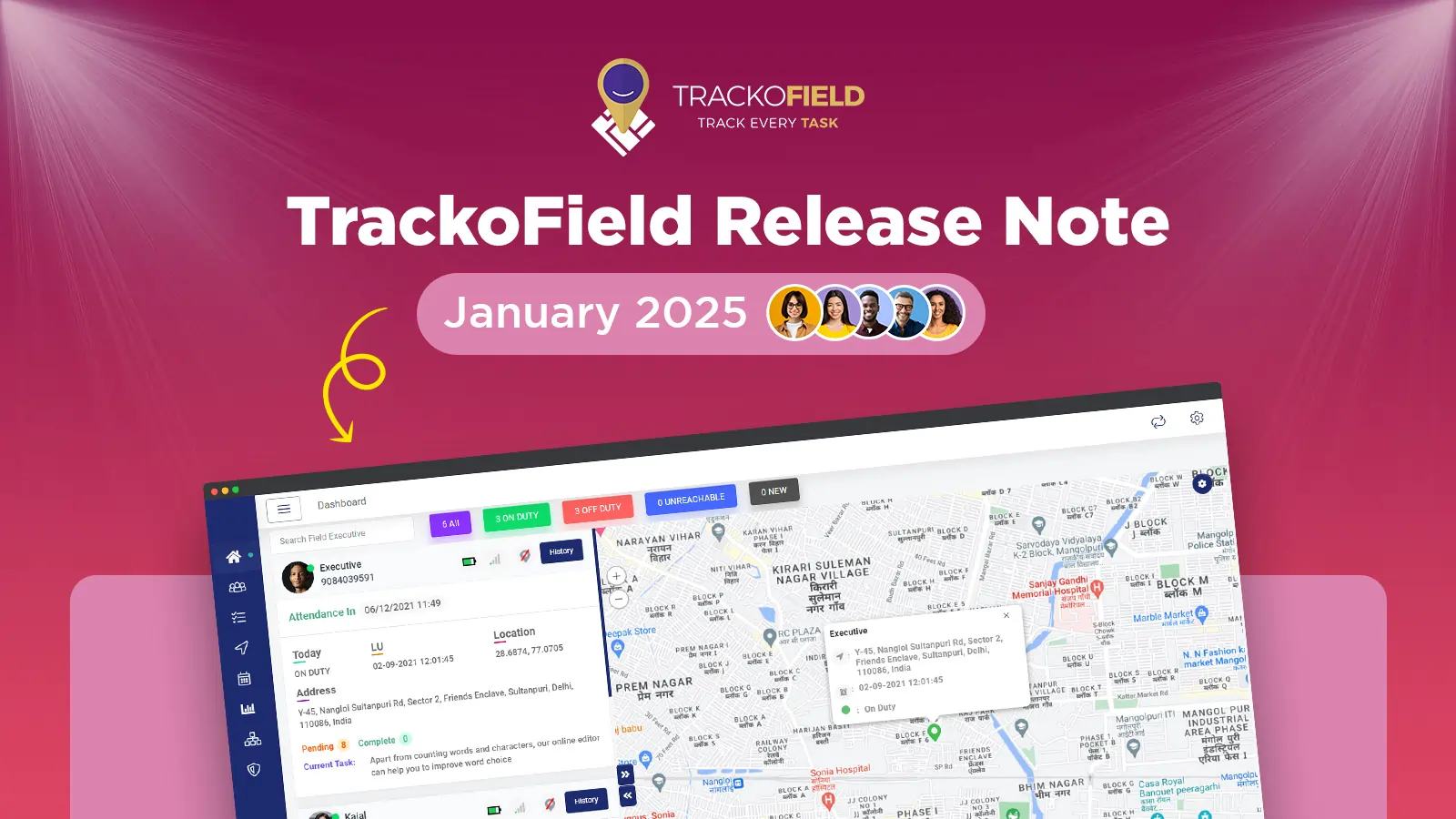 TrackoField Release Note January 2025