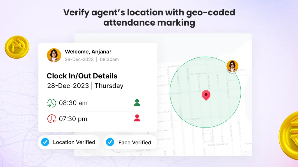 TrackoField’s Geo-coded Attendance System