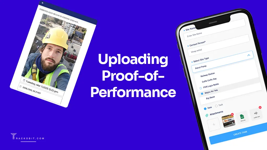 Uploading Proof-of-Performance in TrackoField App