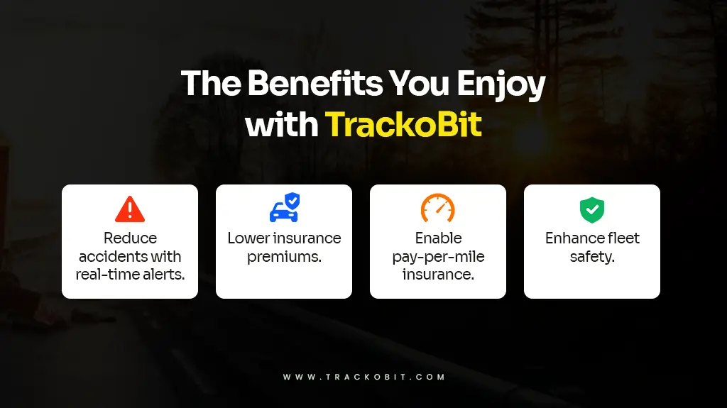 Get insights into the benefits you enjoy with TrackoBit
