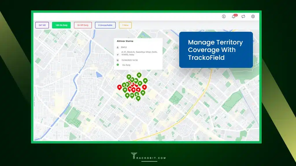 Manage Territory Coverage With TrackoField