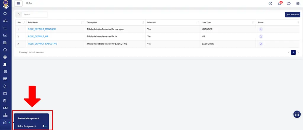 Roles Assignment Module