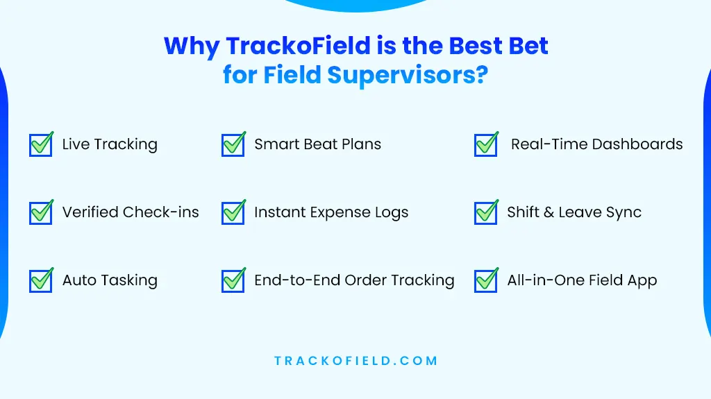 Why TrackoField is the Best Bet for Field Supervisors