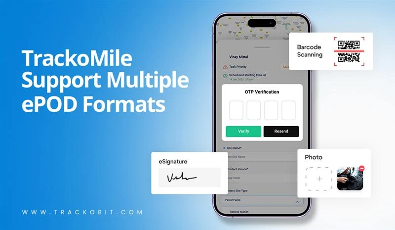 TrackoMile Support Multiple ePOD Formats