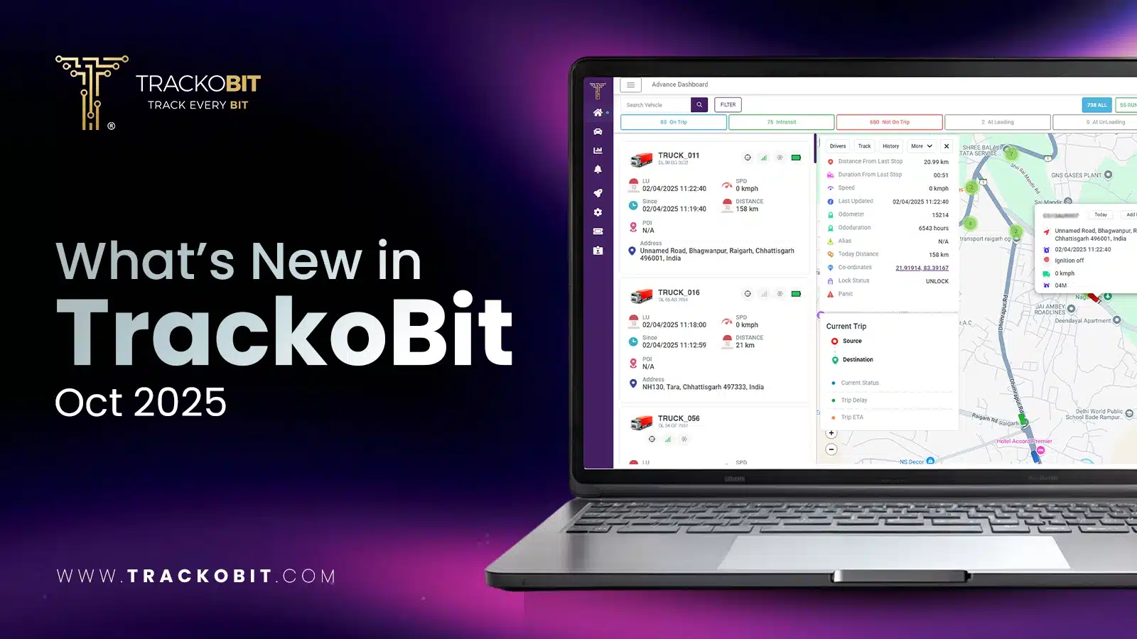October 2025 Updates – What’s New in TrackoBit