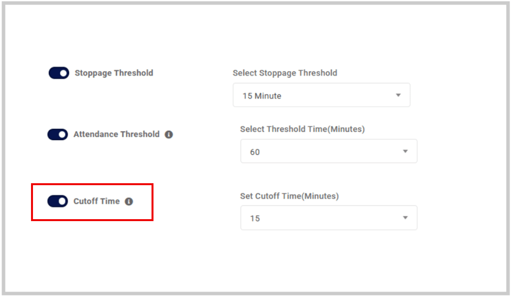 Configuring Attendance Cut-off Time in Company Settings
