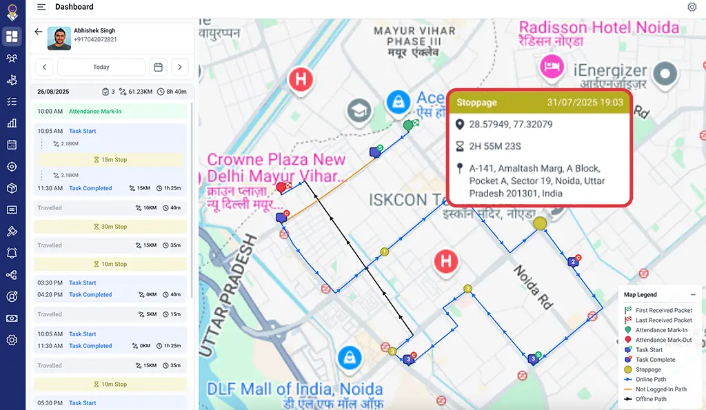 Revamped Employee Timeline History