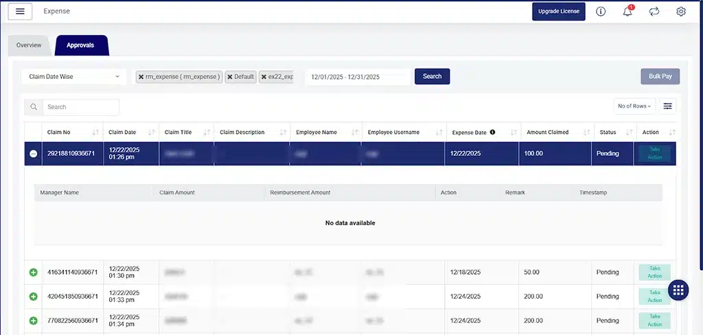 Improved Expense Approval Module