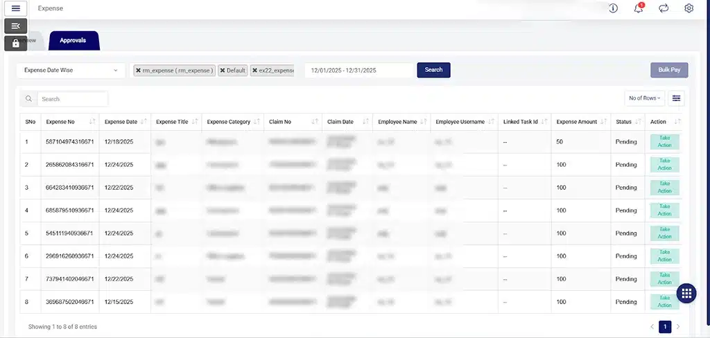 Improved Expense Approval Module