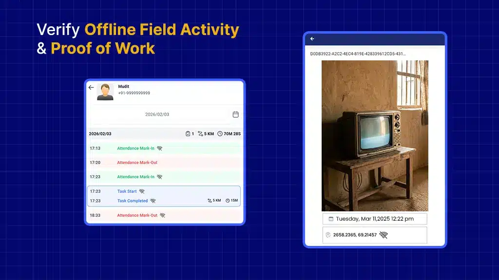 Verify Offline Field Activity & Proof of Work