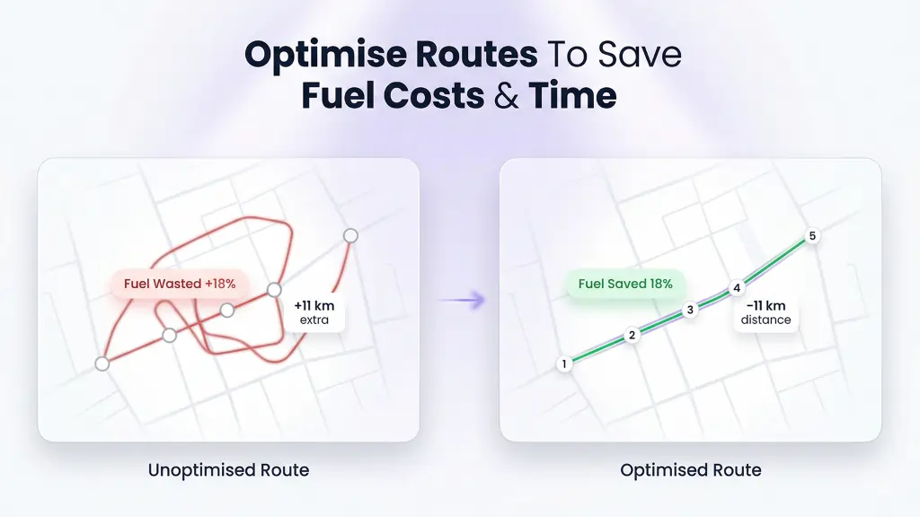 Optimise Routes To Save Fuel Costs & Time