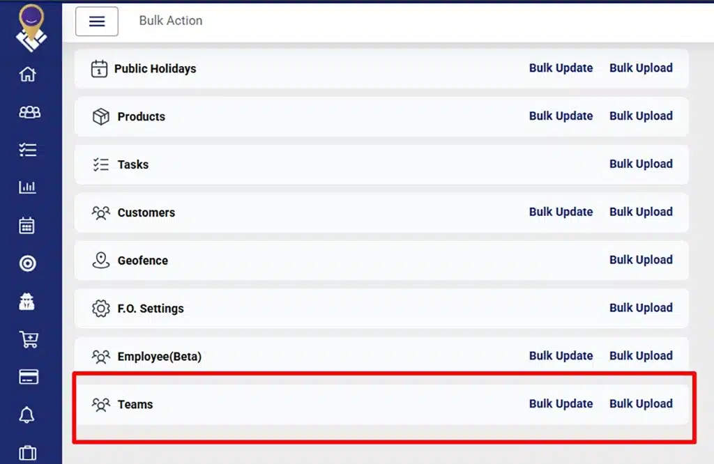 New Bulk Update and Bulk Upload