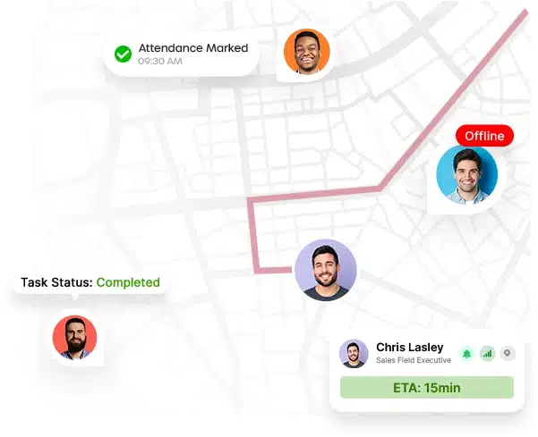 Real-Time Field Sales Team Tracking App