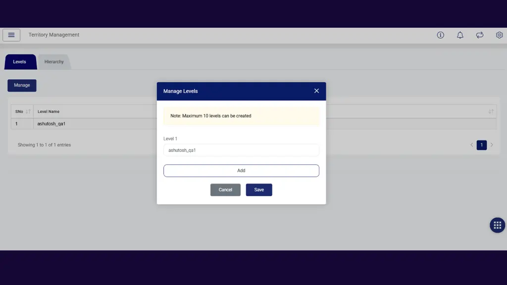 Fully configurable Levels