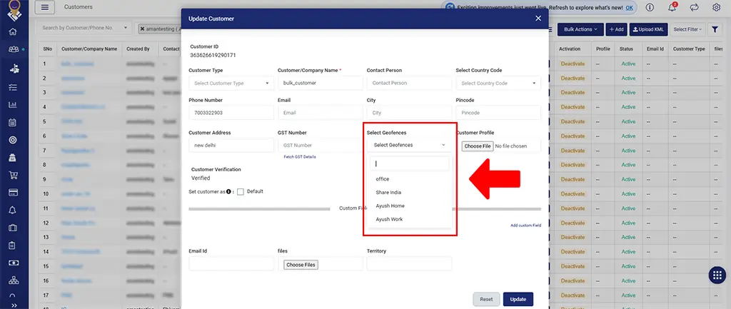 New Multiple Geo-Fences Support