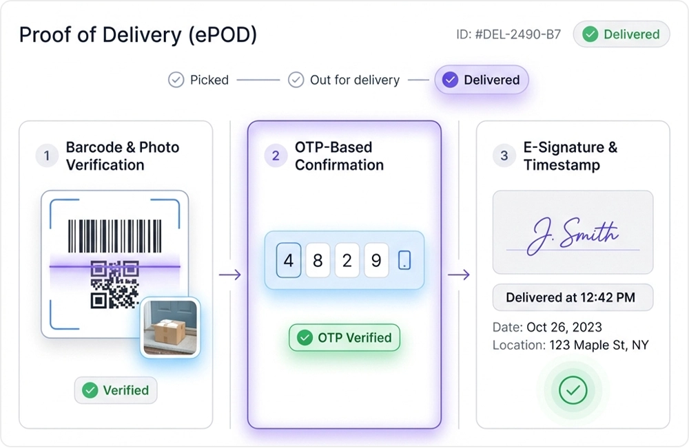 Proof of Delivery (ePOD)