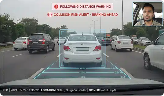 Collision and Safe Distance Monitoring