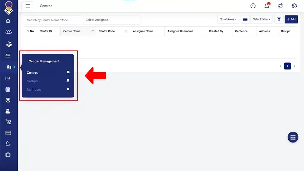 New Center Management Module