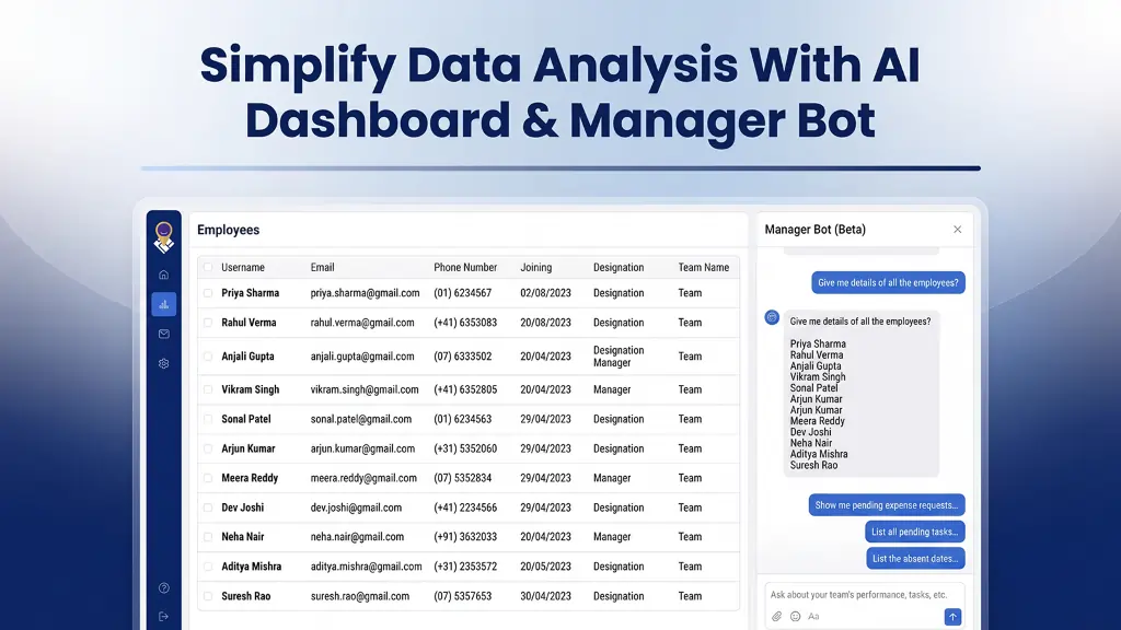 Simplify Data Analysis With AI Dashboard & Manager Bot