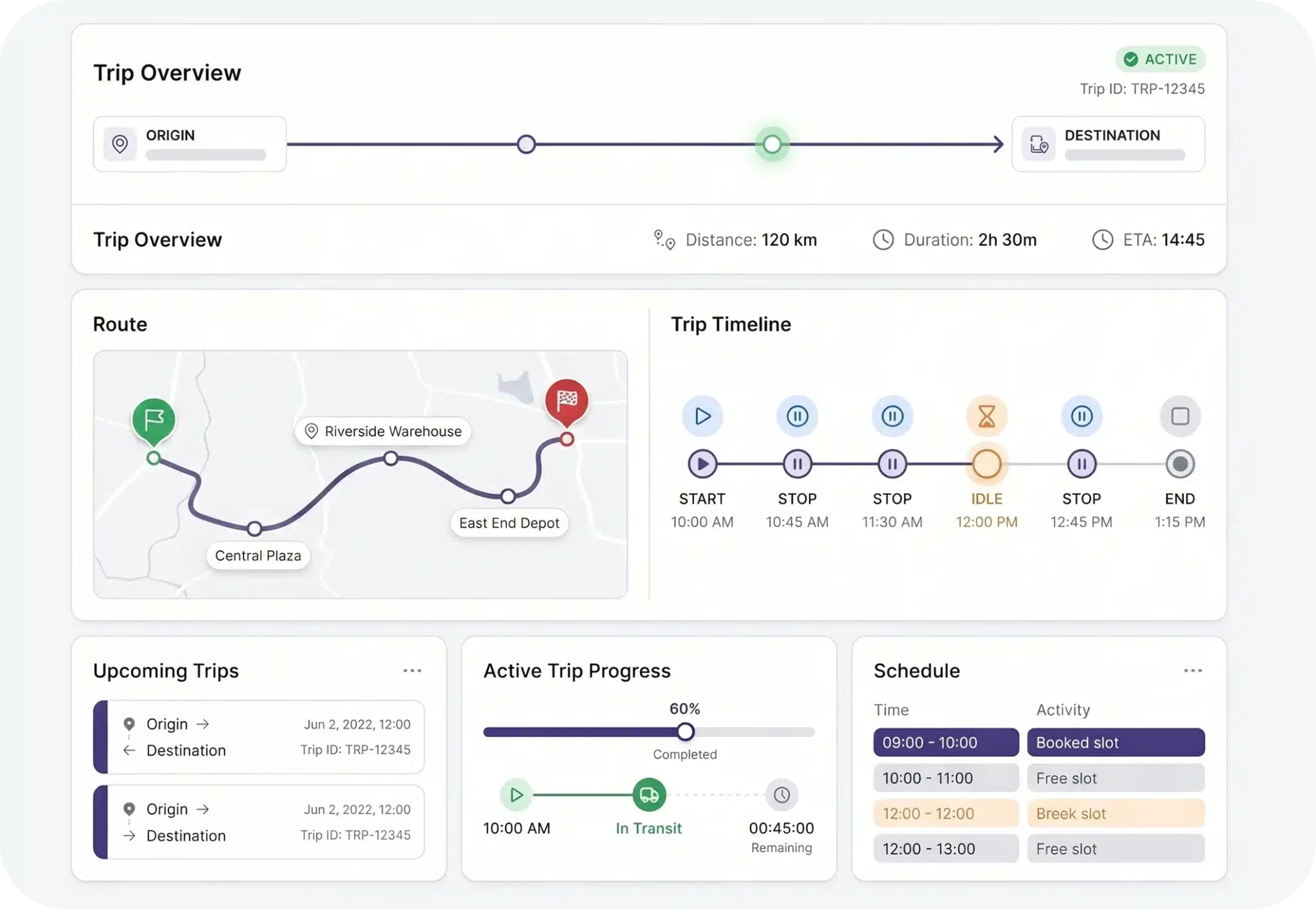 Trip Execution Dashboard