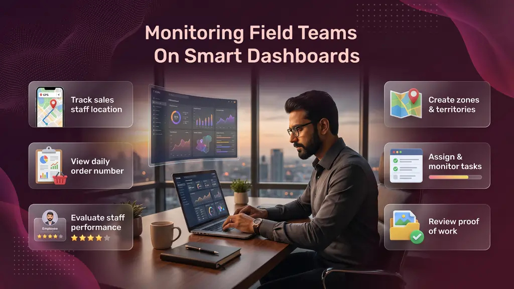 Monitoring Field Teams On Smart Dashboards
