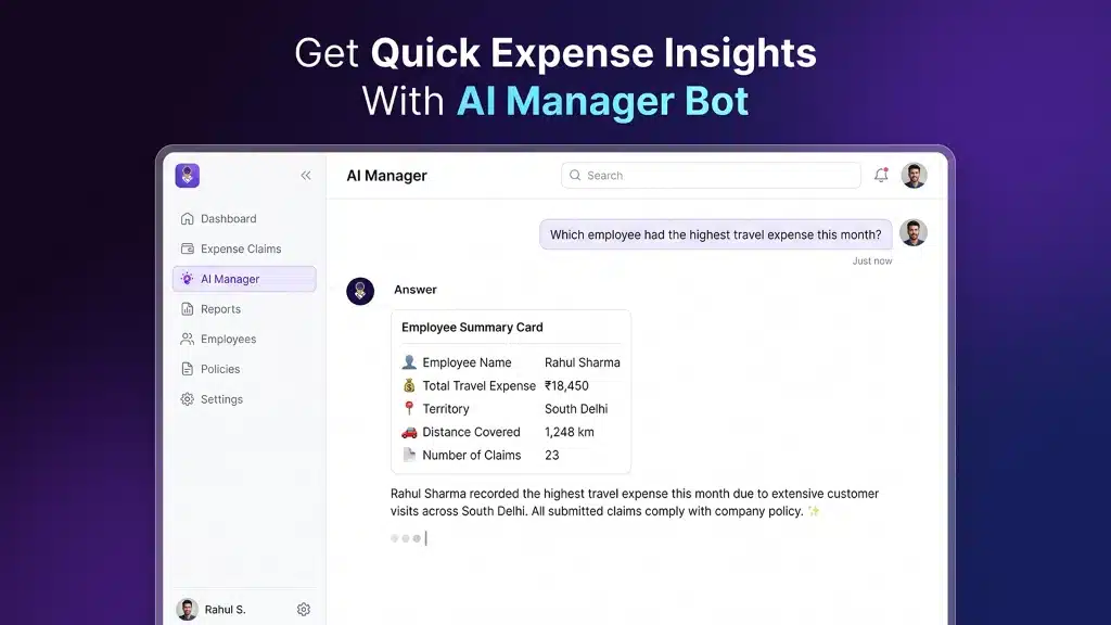 Get Quick Expense Insights With AI Manager Bot