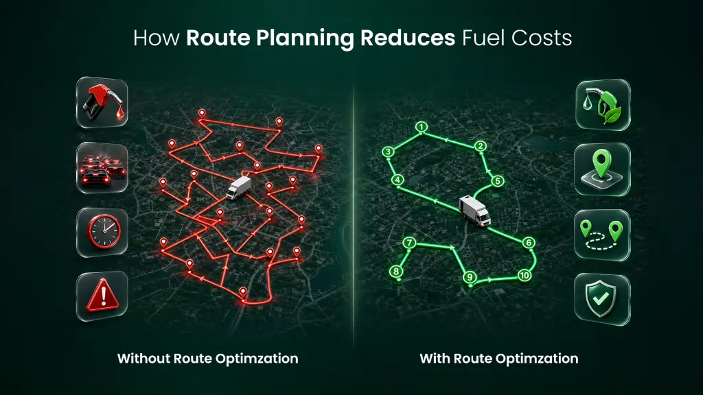 How Route Planning Reduces Fuel Costs