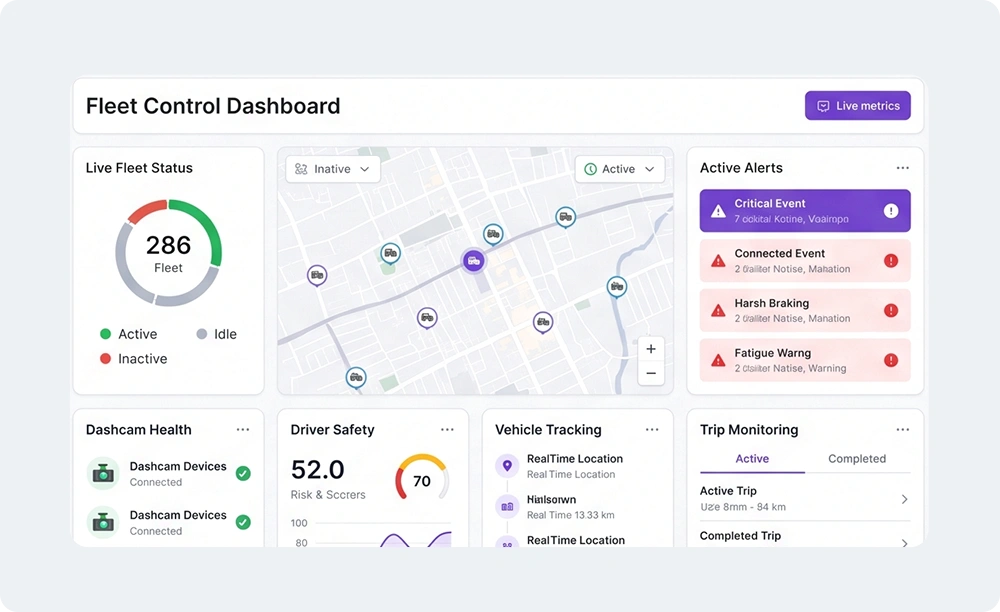 Dash Cam Fleet Portal Visibility