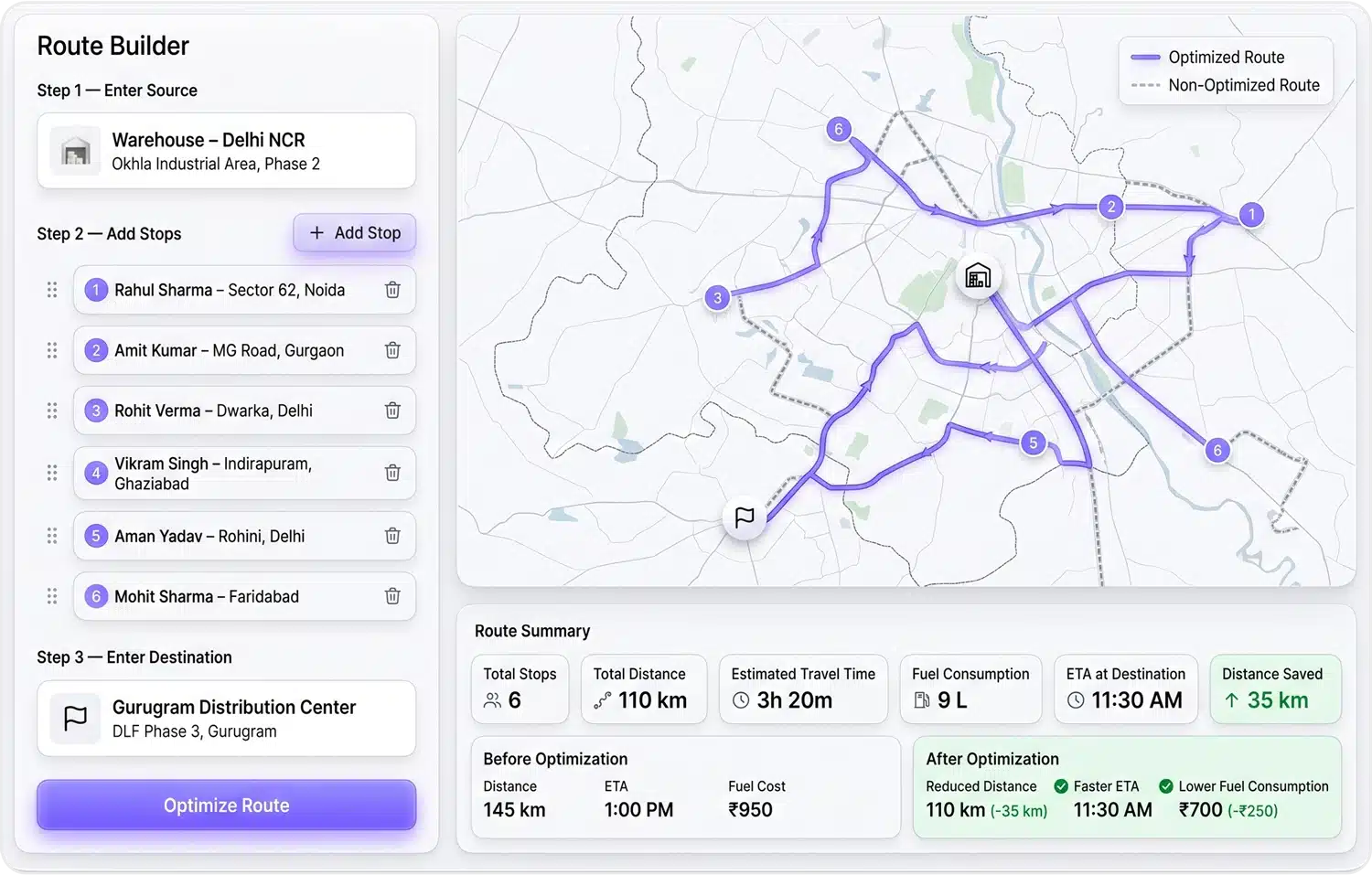 Route Planning & Optimization