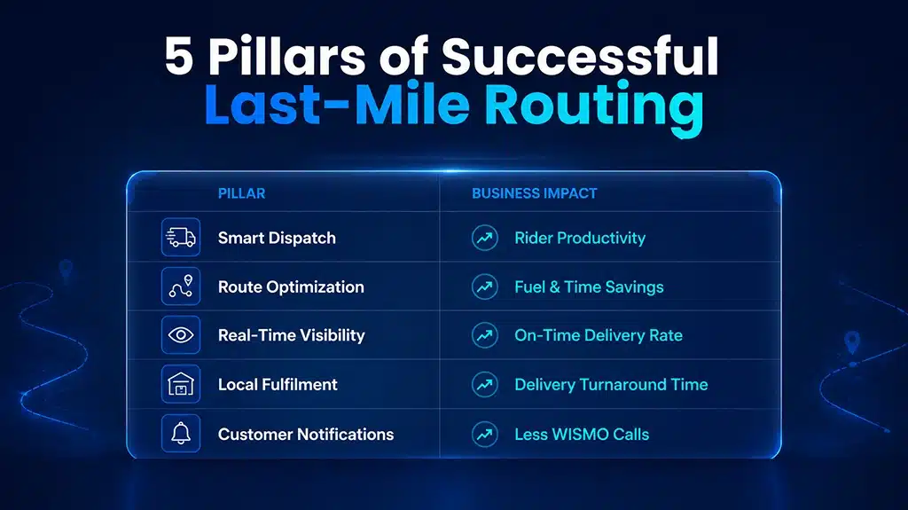 5 Pillars of Successful Last-Mile Routing 5 Pillars of Successful Last-Mile Routing