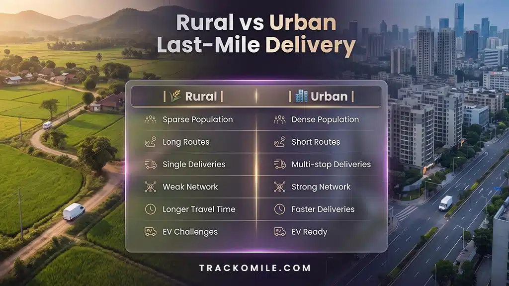 Rural vs Urban Last Mile Delivery