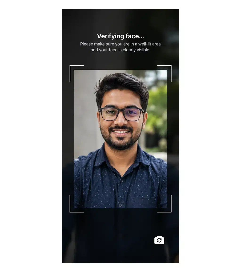 Verify attendance with facial recognition