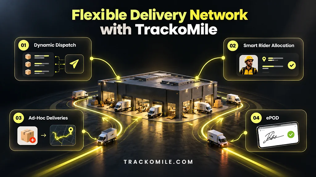 Flexible Delivery Network with TrackoMile