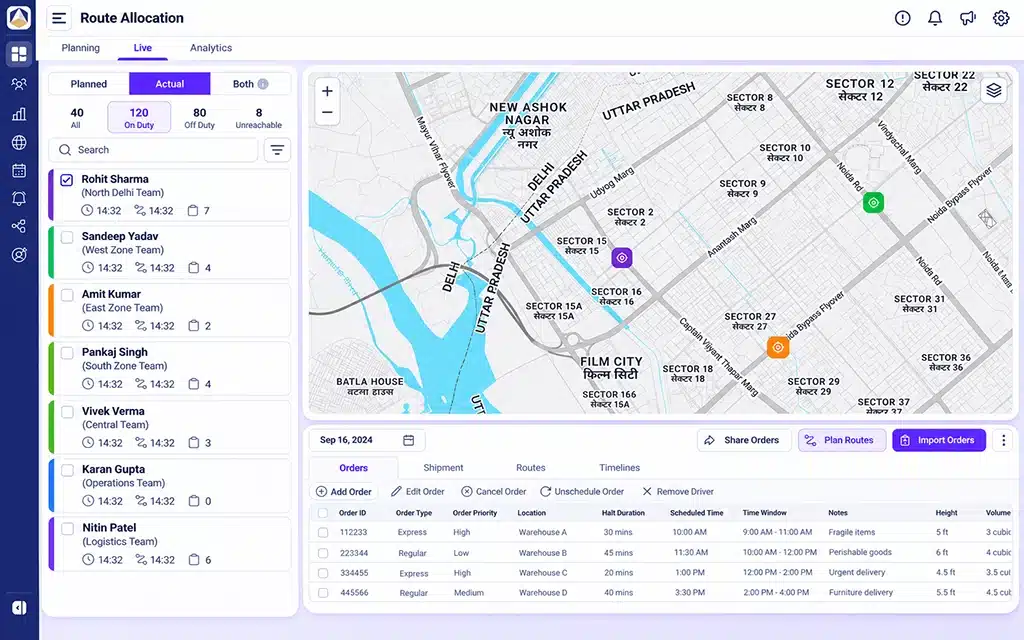 Monitor rider duty status at a glance in Live Monitor rider duty status at a glance in Live